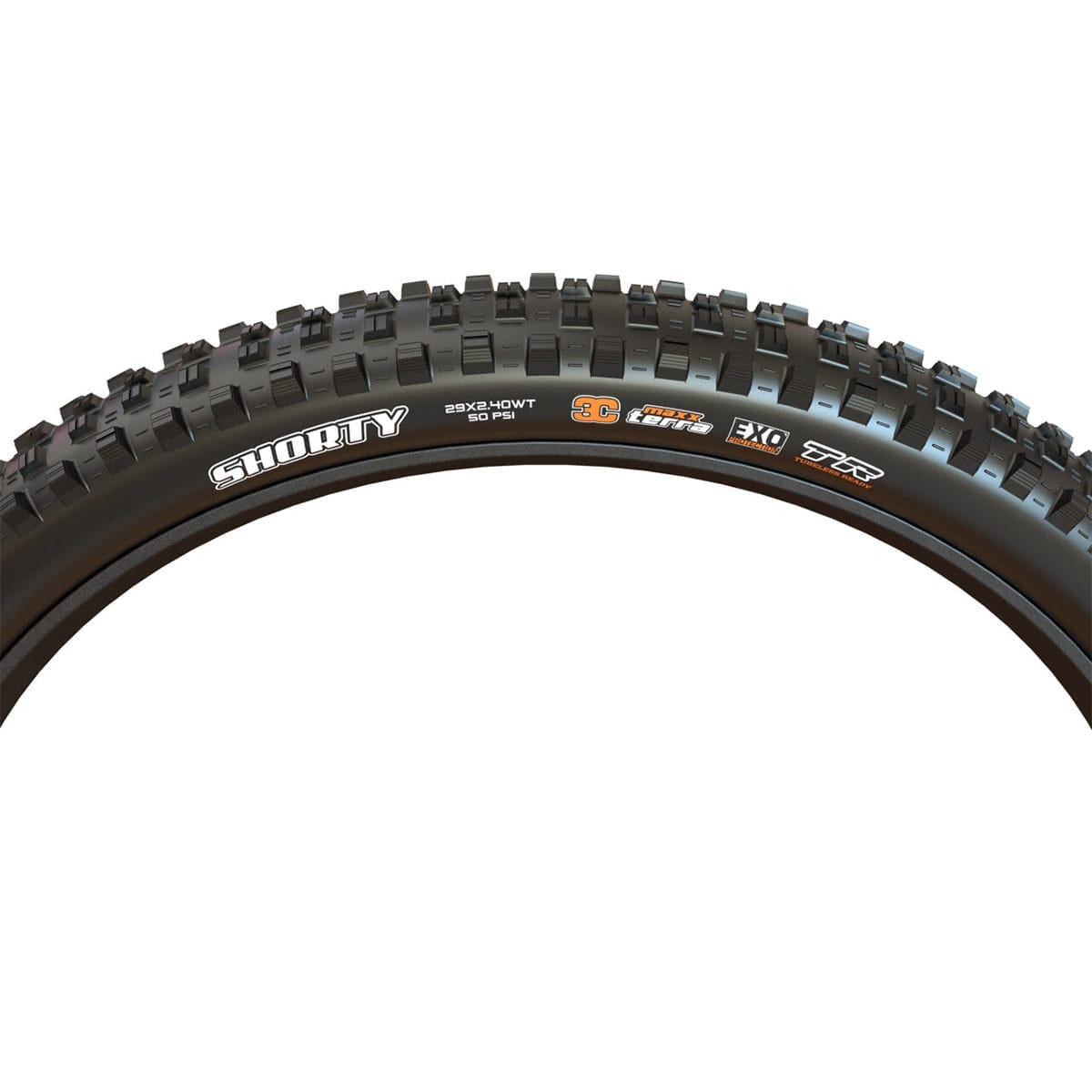 Reifen MAXXIS SHORTY 29x2.40 WT DH 3C MaxxGrip Tubeless Ready Weich Schwarz