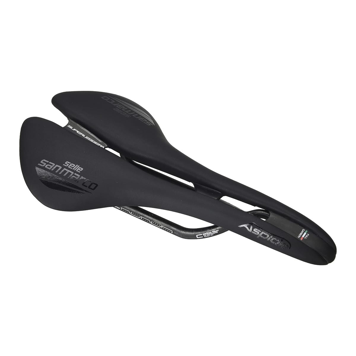 Selle SELLE SAN MARCO ASPIDE SUPERLEGGERA OPEN FIT WIDE Rails Carbone