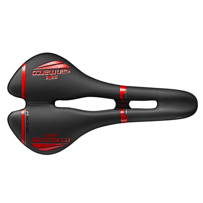 Sattel SELLE SAN MARCO ASPIDE RACING OPEN FIT NARROW Schienen Xsilite Schwarz