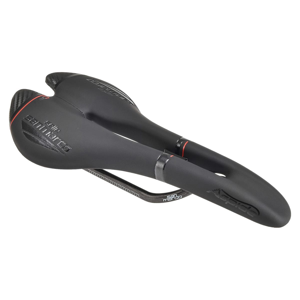 Selle SELLE SAN MARCO ASPIDE CARBON FX OPEN FIT NARROW Rails Carbone