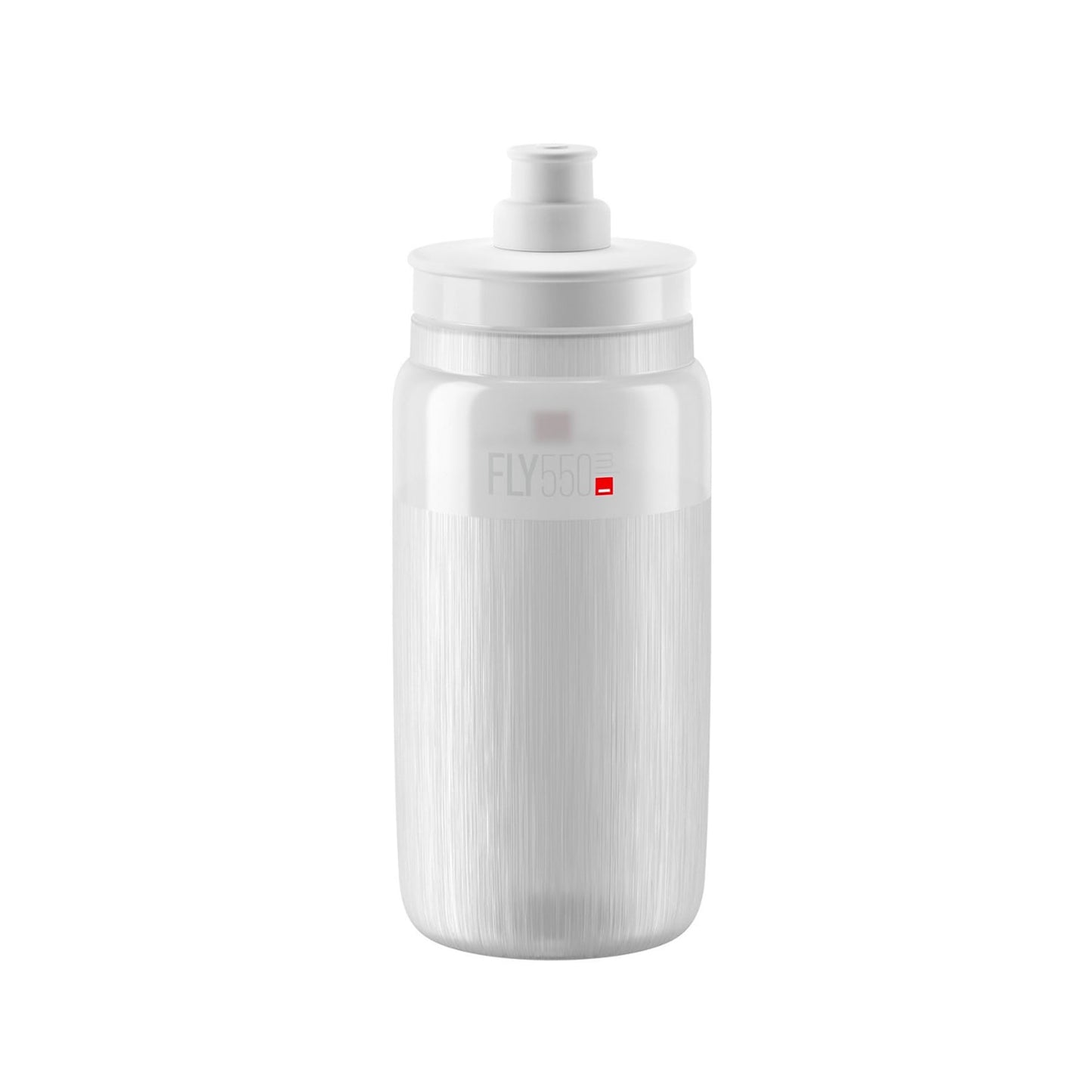 ELITE FLY TEX Trinkflasche Transparent/Logo Grau