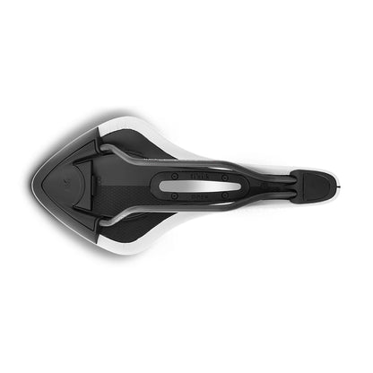 Sattel FIZIK ARIONE R3 OPEN LARGE Kium-Schienen Weiß White Edition
