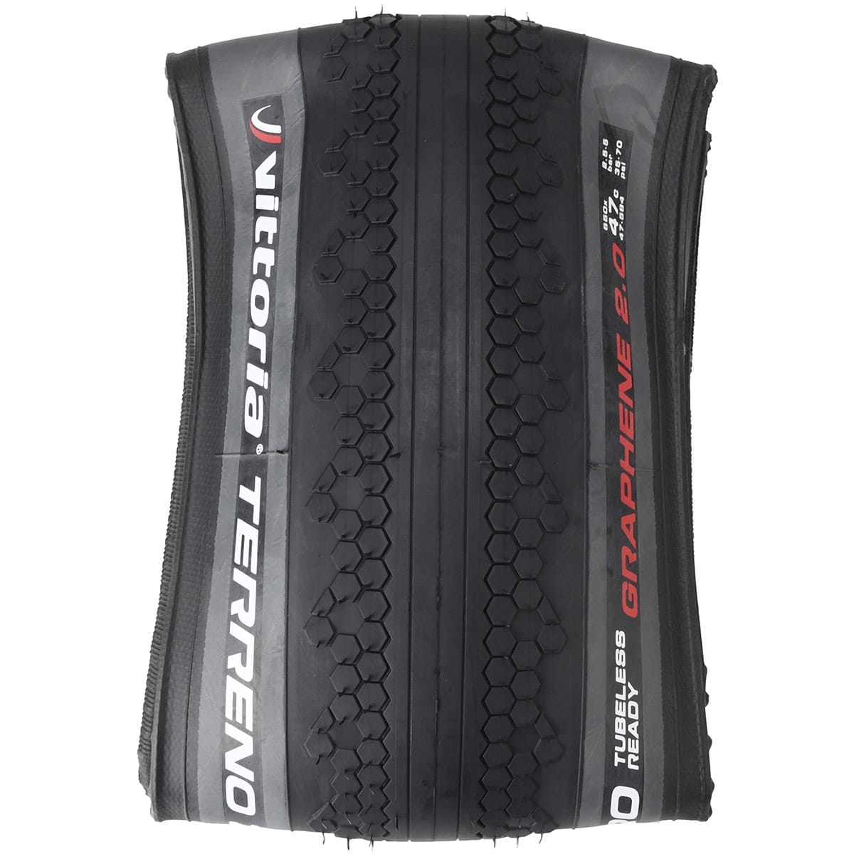 Pneu VITTORIA TERRENO ZERO Graphene G2.0 650x47c Tubeless Ready Gris