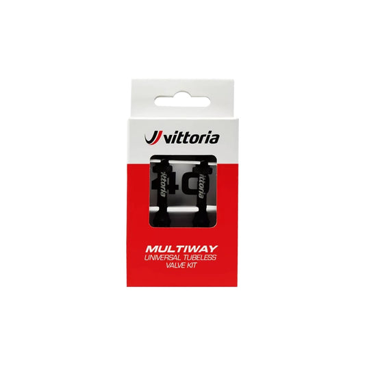 Tubeless-Ventile VITTORIA MULTIWAY Schwarz Presta (x2)