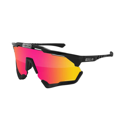 Brille SCICON AEROSHADE Schwarz Iridium Rot
