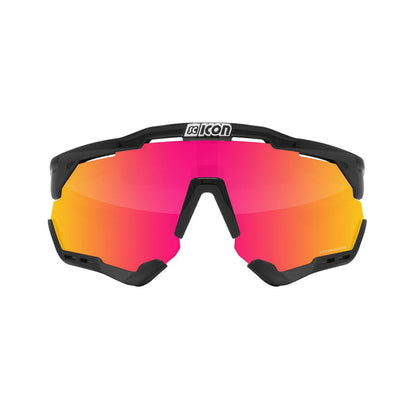 Brille SCICON AEROSHADE Schwarz Iridium Rot