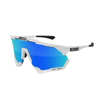 Brille SCICON AEROSHADE Weiß Iridium Blau