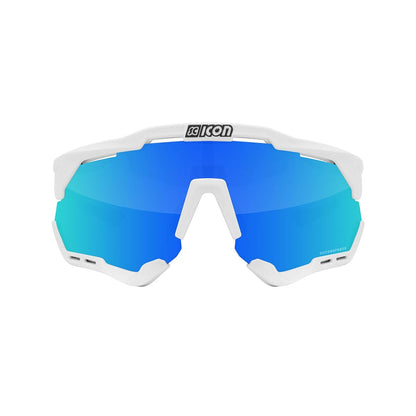 Brille SCICON AEROSHADE Weiß Iridium Blau