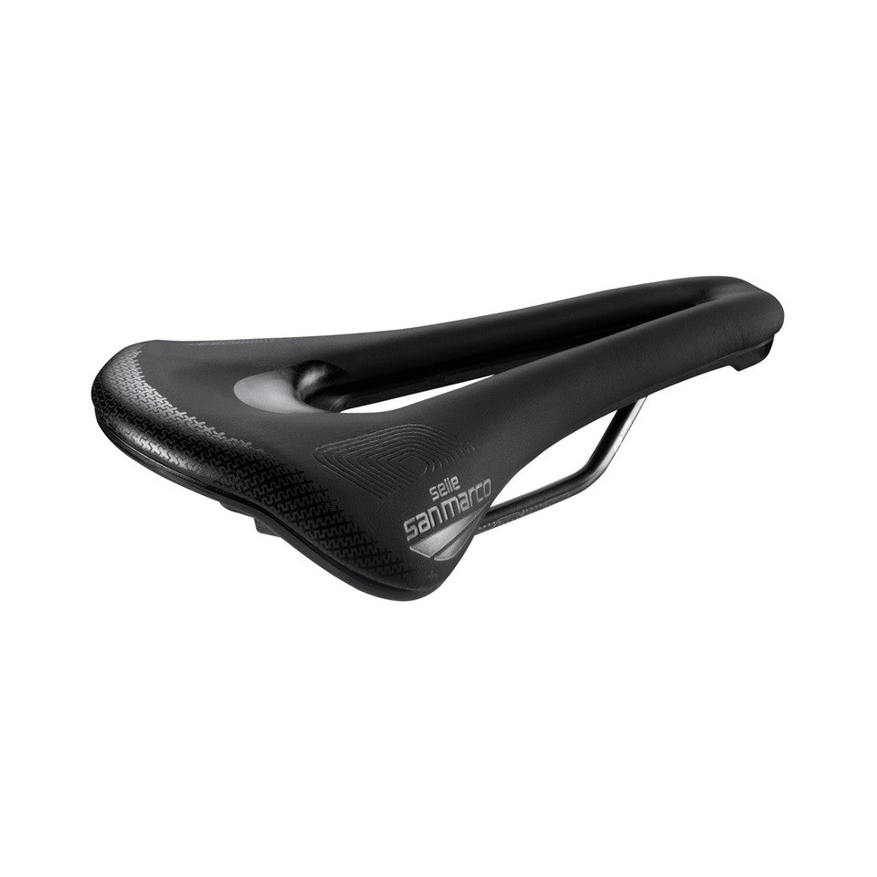 Sattel SAN MARCO SHORTFIT 2.0 SUPERCOMFORT OPEN-FIT RACING S3 Breite 140mm Stahlschienen Xsilite