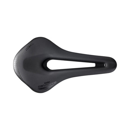 Sattel SAN MARCO SHORTFIT 2.0 COMFORT OPEN-FIT DYNAMIC L3 Breite 155mm Aluminium-Schienen Schwarz