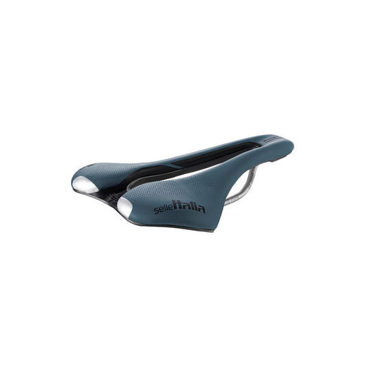 Sattel SELLE ITALIA SLR BOOST GRAVEL SUPERFLOW L Schienen TI316 Blau