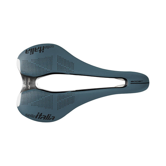 Sattel SELLE ITALIA SLR BOOST GRAVEL SUPERFLOW L Schienen TI316 Blau