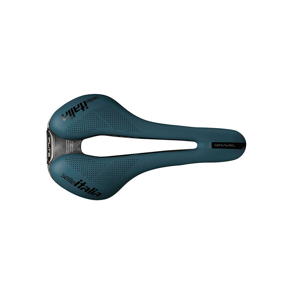 Sattel SELLE ITALIA FLITE BOOST GRAVEL SUPERFLOW L Schienen TI316 Blau