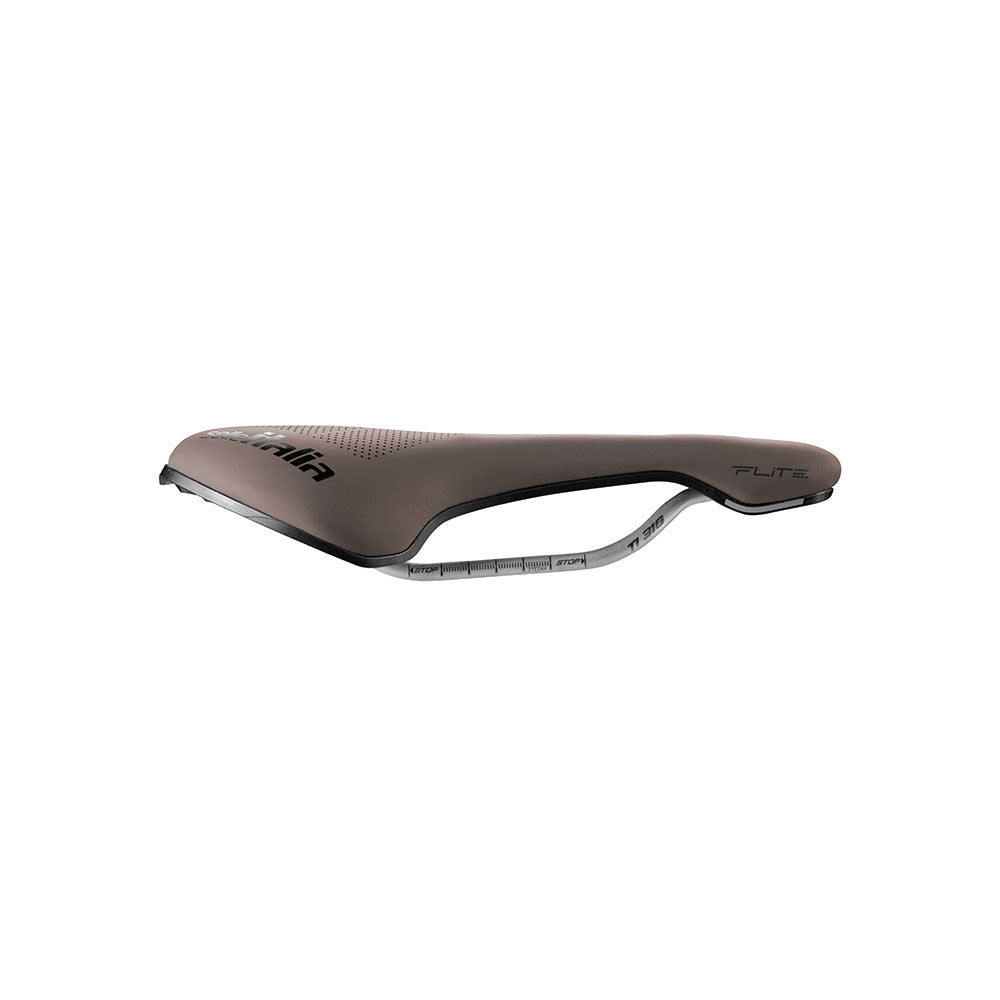 Sattel SELLE ITALIA FLITE BOOST GRAVEL SUPERFLOW S Schienen TI316 Braun