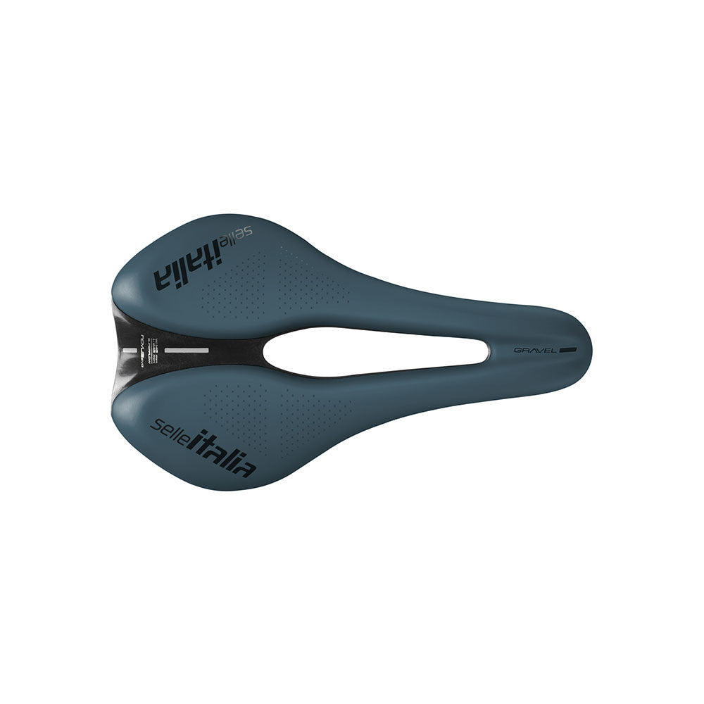 Sattel SELLE ITALIA NOVUS BOOST EVO GRAVEL SUPERFLOW TM L Schienen Mangan Blau