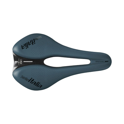 Sattel SELLE ITALIA NOVUS BOOST EVO GRAVEL SUPERFLOW TM L Schienen Mangan Blau