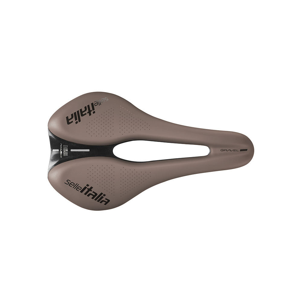 Sattel SELLE ITALIA NOVUS BOOST EVO GRAVEL SUPERFLOW TM L Schienen Mangan Braun