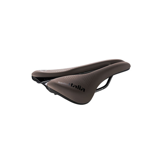 Sattel SELLE ITALIA NOVUS BOOST EVO GRAVEL SUPERFLOW TM L Schienen Mangan Braun