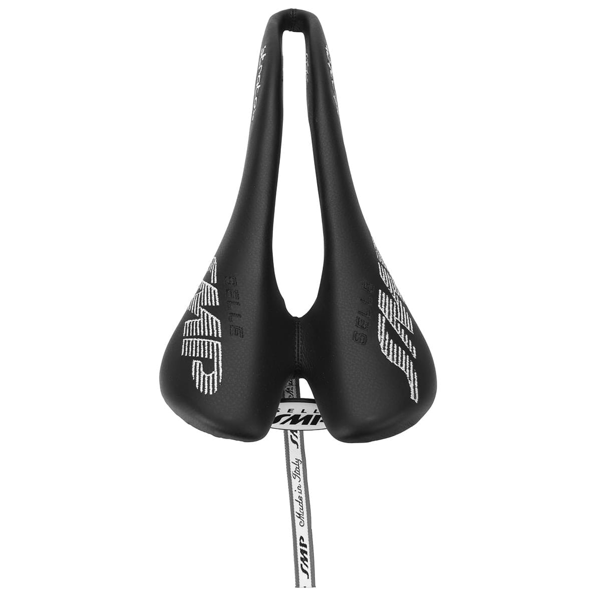 Selle SMP STRATOS Cuir Rails Inox Noir