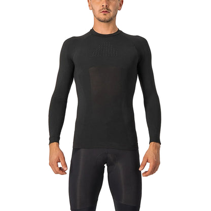 Unterhemd CASTELLI CORE SEAMLESS Lange Ärmel Schwarz