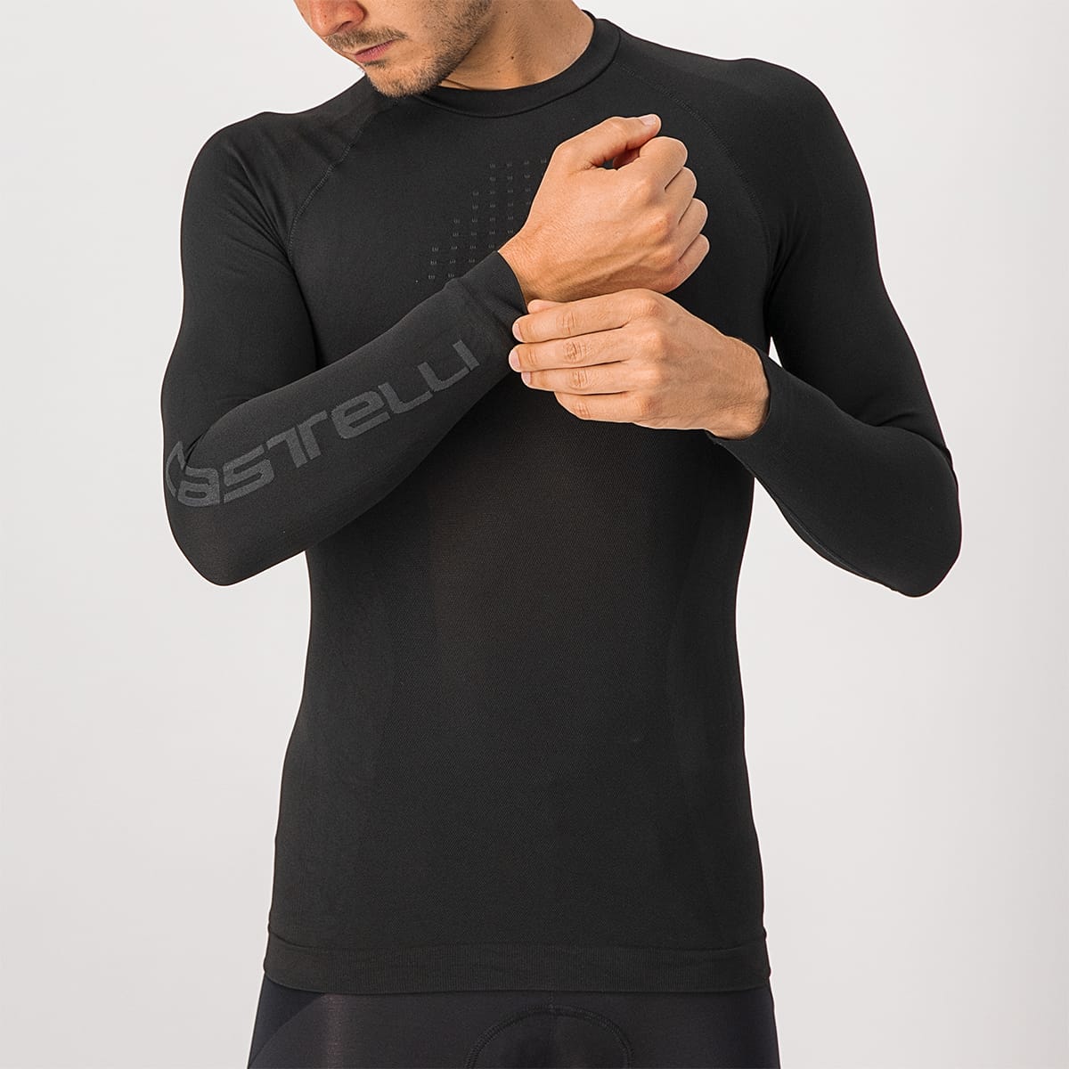 Unterwäsche CASTELLI CORE SEAMLESS Longsleeve Schwarz