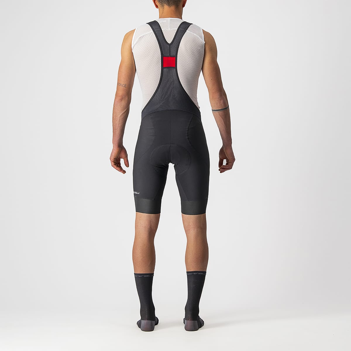 CASTELLI ENDURANCE 3 Kurze Trägerhose Schwarz