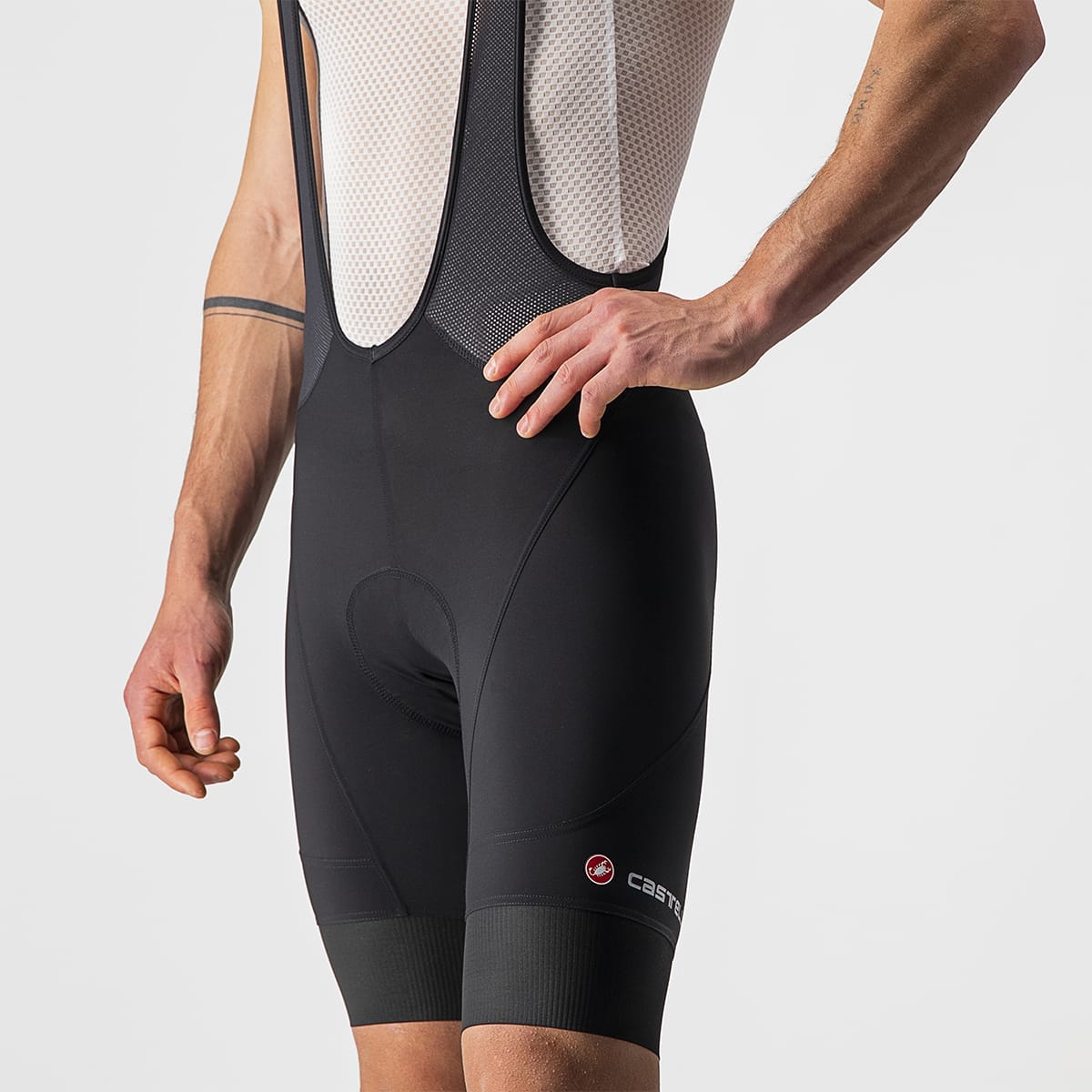 CASTELLI ENDURANCE 3 Kurze Trägerhose Schwarz