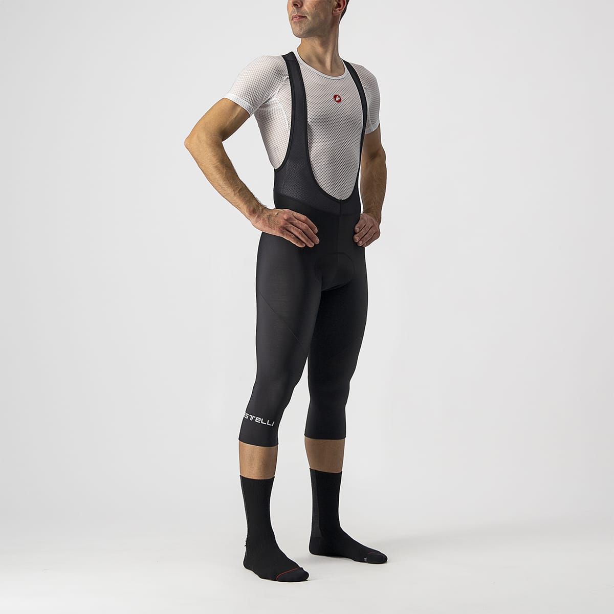 CASTELLI ENTRATA THERMAL 3/4-Trägerhose Schwarz