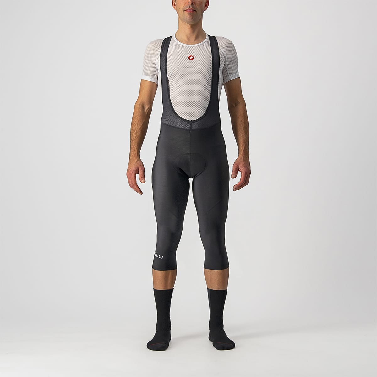 CASTELLI ENTRATA THERMAL 3/4-Trägerhose Schwarz