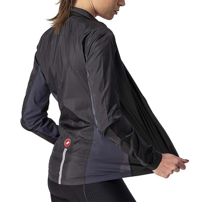 Jacke CASTELLI SQUADRA STRETCH Damen Schwarz/Grau
