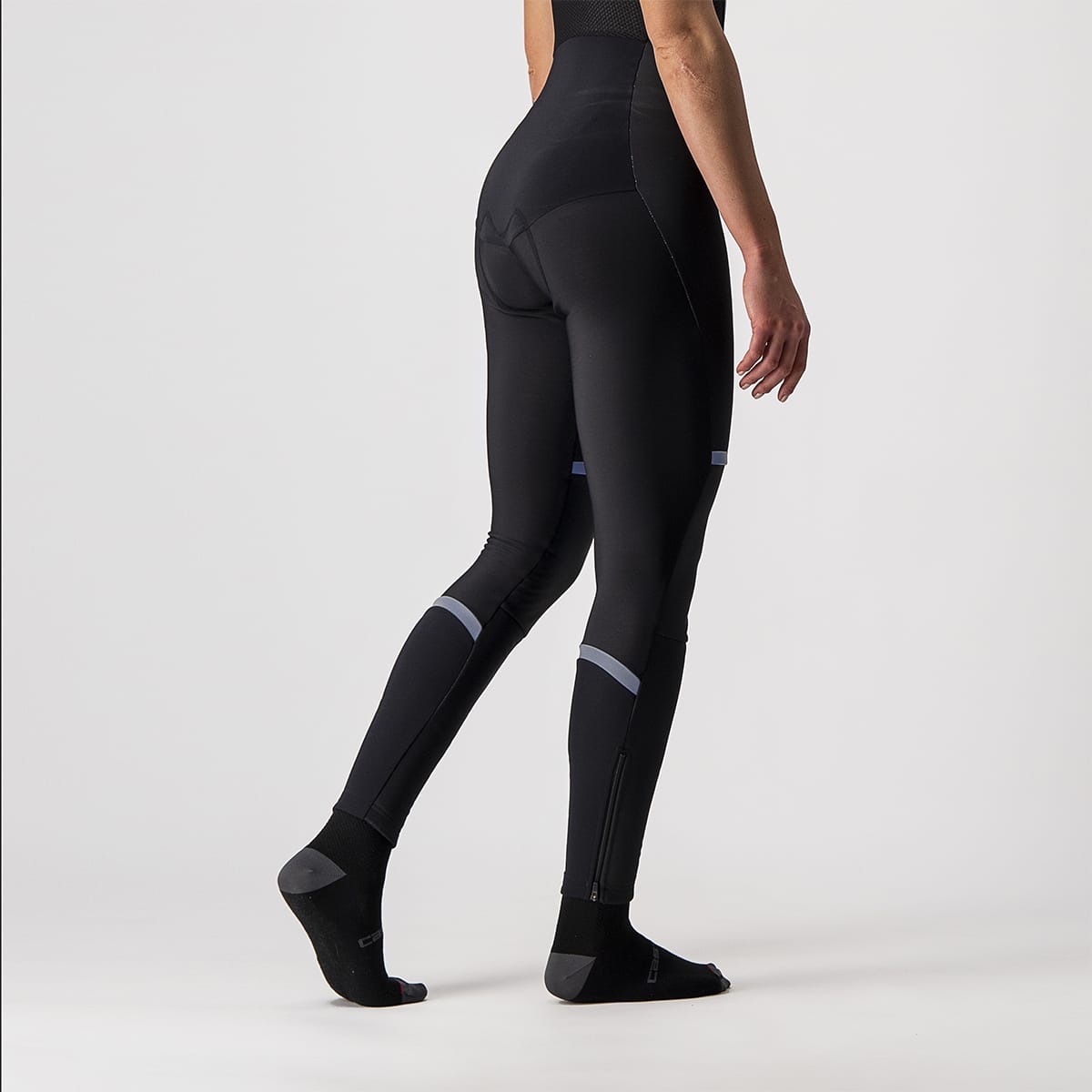 CASTELLI POLARE 3 Damen Lange Trägerhose Schwarz