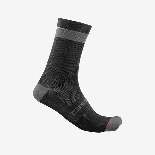 CASTELLI ALPHA 18 Socken Schwarz/Grau