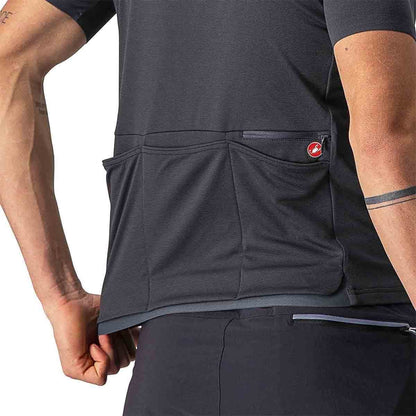 Trikot CASTELLI UNLIMITED ALLROAD Kurzarm Grau
