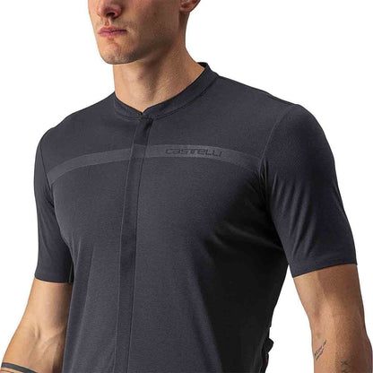 Trikot CASTELLI UNLIMITED ALLROAD Kurzarm Grau