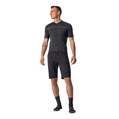 Trikot CASTELLI UNLIMITED ALLROAD Kurzarm Grau