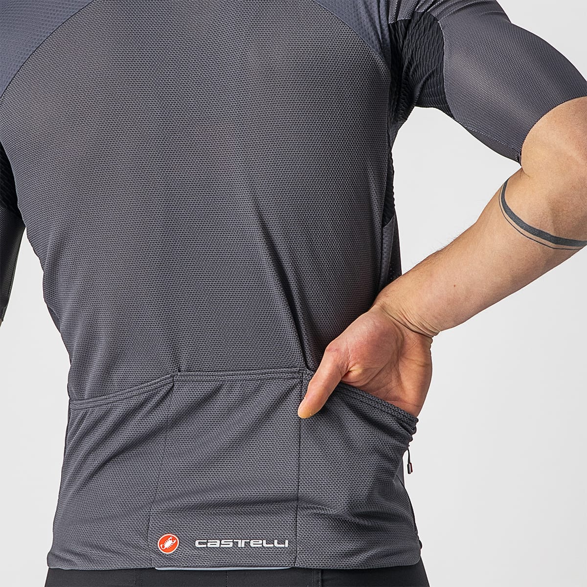 CASTELLI ENDURANCE ELITE Trikot Kurzarm Grau