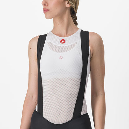 Damen-Kurz-Trägerhose CASTELLI ENDURANCE Schwarz
