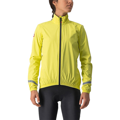 Jacke CASTELLI EMERGENCY 2 RAIN Damen Gelb