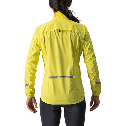 Jacke CASTELLI EMERGENCY 2 RAIN Damen Gelb