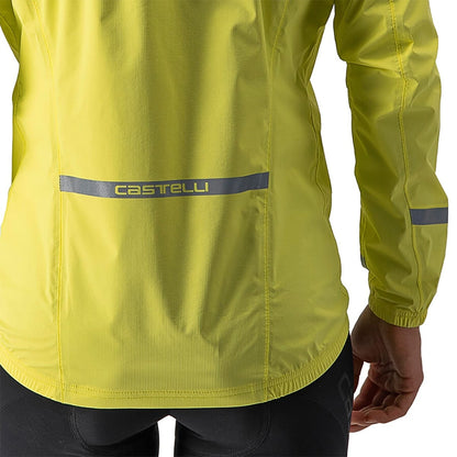 Jacke CASTELLI EMERGENCY 2 RAIN Damen Gelb