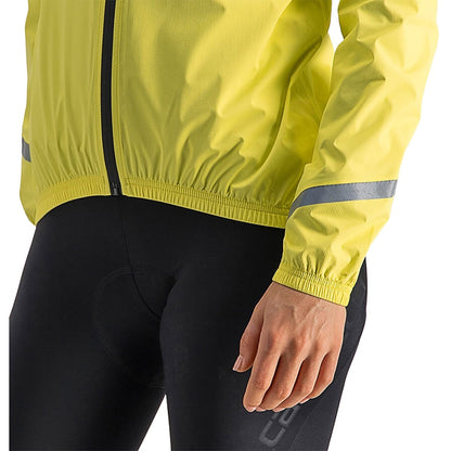 Jacke CASTELLI EMERGENCY 2 RAIN Damen Gelb