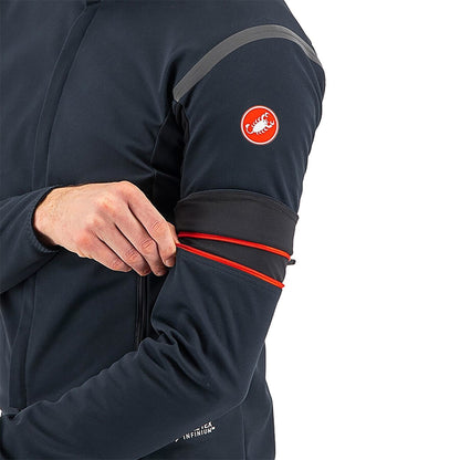 Jacke CASTELLI CONVERTIBLE PERFETTO ROS 2 Schwarz/Schwarz Reflex