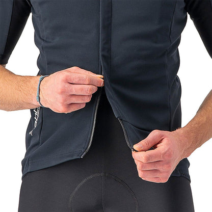 Trikot CASTELLI GABBA ROS 2 Kurzarm Schwarz/Schwarz Reflex
