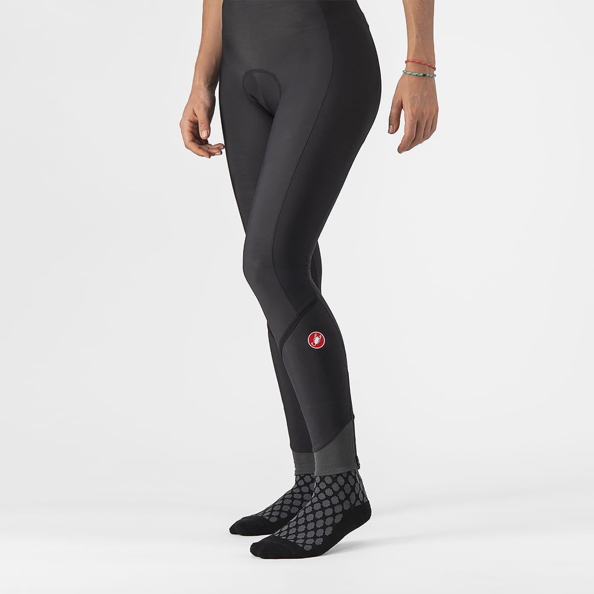 CASTELLI VELOCISSIMA DT Damen Lange Trägerhose Schwarz Reflex