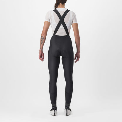 Lange Trägerhose CASTELLI VELOCISSIMA DT Damen Schwarz Reflex
