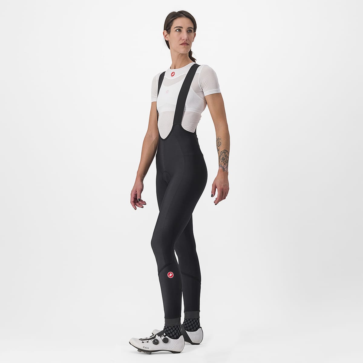 CASTELLI VELOCISSIMA DT Damen Lange Trägerhose Schwarz Reflex