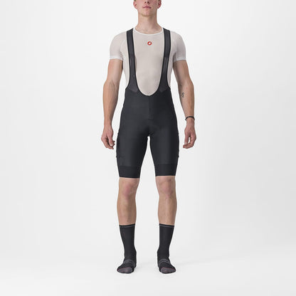 Kurze Trägerhose CASTELLI UNLIMITED CARGO Schwarz