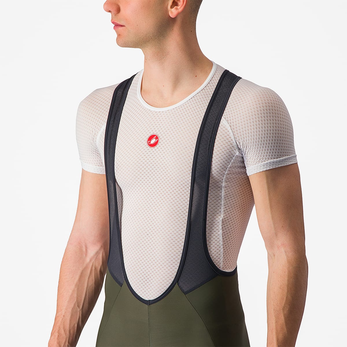 CASTELLI UNLIMITED CARGO Kurze Trägerhose Grün