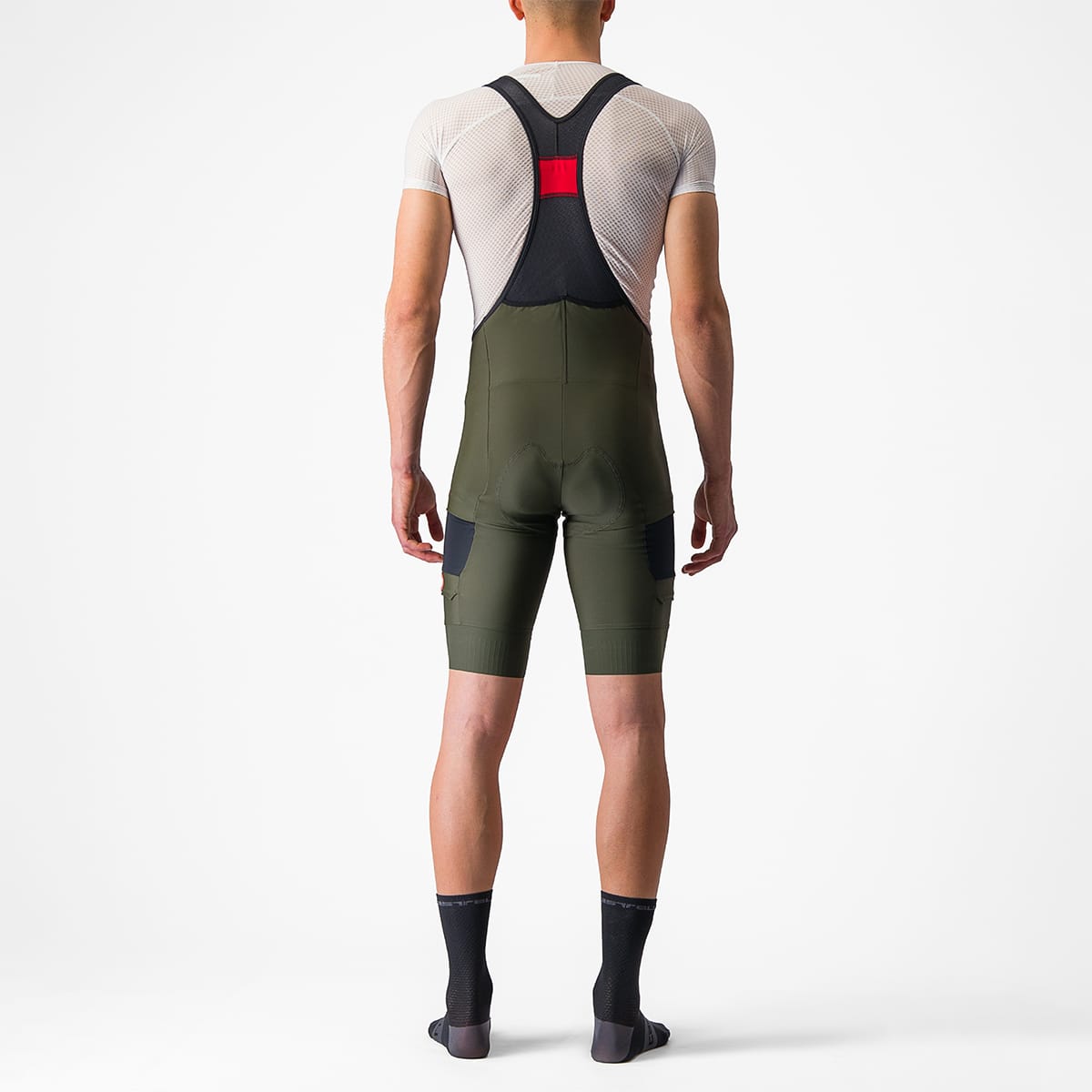 CASTELLI UNLIMITED CARGO Kurze Trägerhose Grün