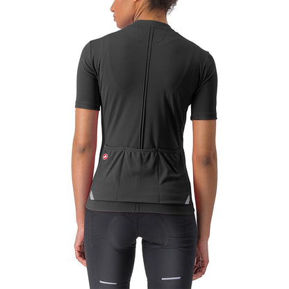 Trikot CASTELLI ANIMA 4 Damen Kurzarm Schwarz 